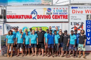 International diving crew Sri Lanka